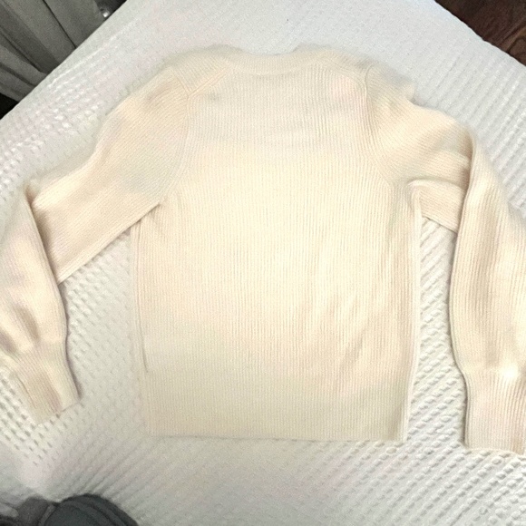 Madewell Women's SoftWool Ribbed Square-Neck Pullover Sweater. - Picture 3 of 6